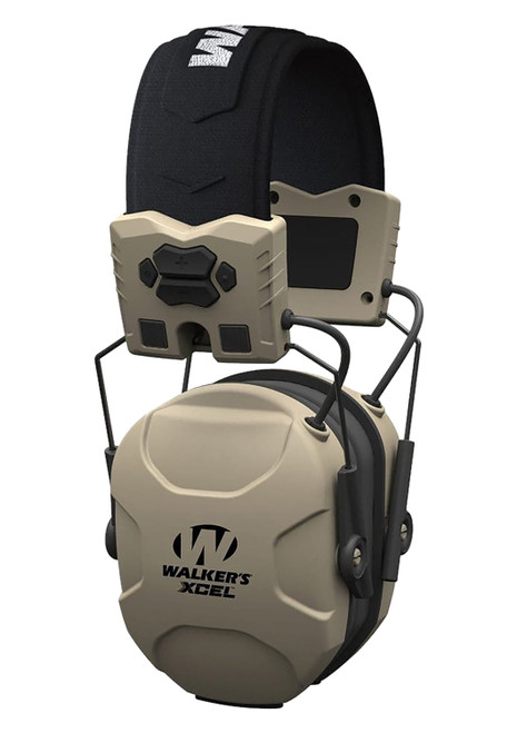 Walker's GWPXSEM XCEL 100 Advanced Digital Electronic Muff 26 dB Over the Head Gray/Black Polymer