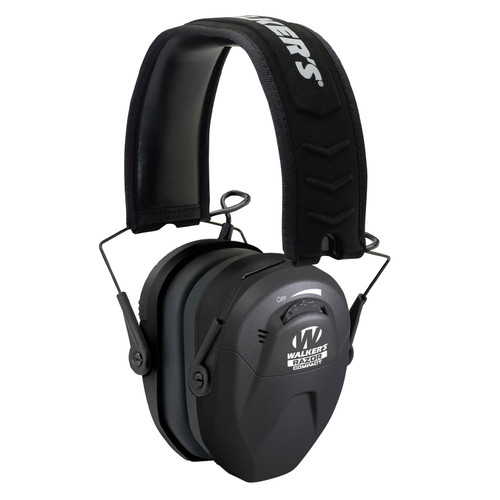 Walker's GWPCRSEM Razor Compact Electronic Earmuff 23 dB Over the Head Black Polymer Youth/Women