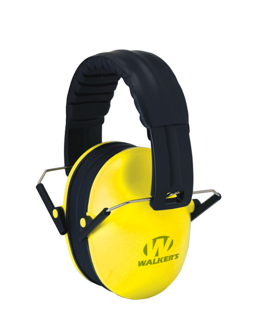 Walker's Baby & Kids Folding Hearing Protection Muff 23 dB Over-the-Head Yellow/Black
