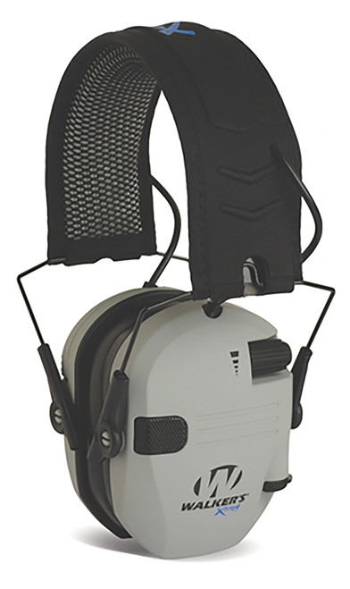 Walker's WPXDRSEMBTGY Razor X-TRM Digital Electronic Muff 21 dB Over the Head Gray/Black with Bluetooth