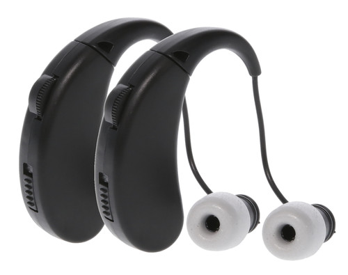 Walker's GWPRCHUE2PK Ultra Ear BTE Hearing Enhancer 22 dB Behind the Ear Rechargeable 2 Pack