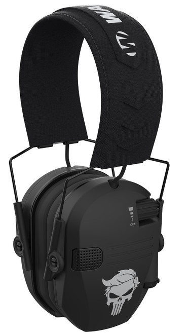 Walker's GWPRSEMT24PUN Razor Merica Punisher Electronic Ear Muff Over the Head 23 dB Black