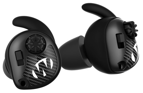 Walker's GWPSLCR Silencer Electronic Ear Buds 25 dB In the Ear Matte Black Carbon Fiber