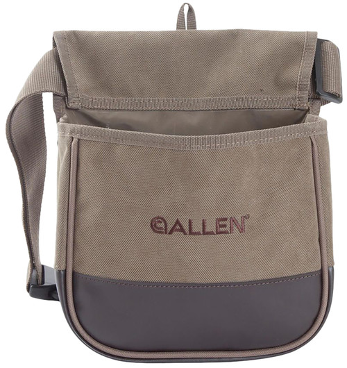 Allen 2306 Select Double Compartment Shell Bag Tan Canvas Belt Loop Mount