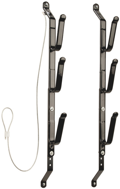 Allen 18520 Three Gun Locking Steel Gun Rack Holds 3 Firearms