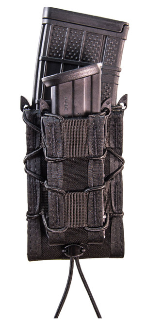 High Speed Gear 11DD00BK TACO Double Decker Mag Pouch Black Nylon MOLLE Rifle and Pistol Combo