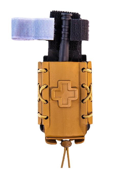High Speed Gear TACO Tourniquet Pouch Coyote Brown Kydex 2 Inch Belt Clip MOLLE