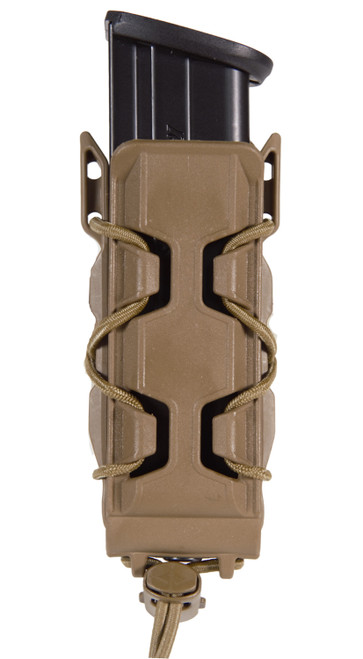 High Speed Gear TACO V2 Pistol Mag Pouch Single Coyote Brown Polymer Belt Clip MOLLE