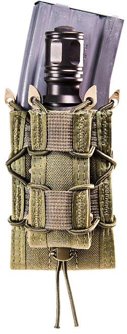 High Speed Gear 11DD00OD TACO Double Decker OD Green Nylon MOLLE Mag Pouch