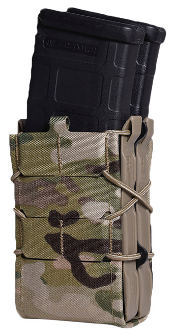 High Speed Gear 242R00MC TACO X2R Gen 2 Multi-Cam Nylon Laminate MOLLE Dual Rifle Mag Pouch