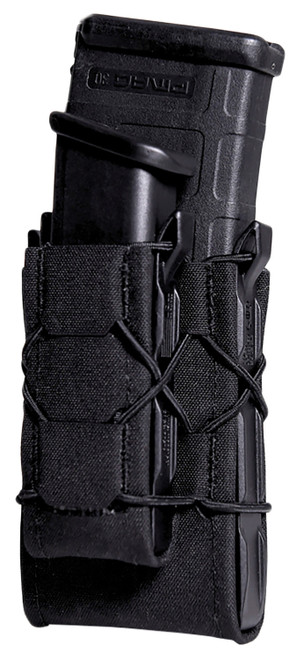 High Speed Gear 24DD00BK TACO Gen 2 Double Decker Black Nylon Laminate MOLLE Mount Pistol/Rifle