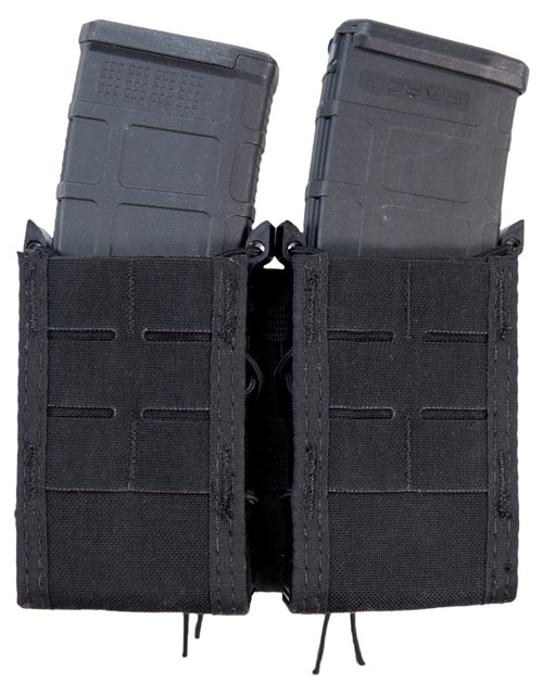 High Speed Gear 41TA02BK TACO Double Duty Dual Rifle Mag Pouch Black Nylon MOLLE