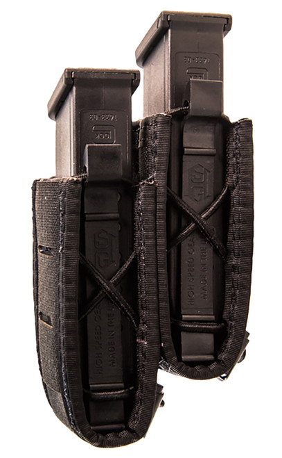 High Speed Gear 41PS02BK TACO Double Duty Staggered Pistol Mag Pouch Black Nylon