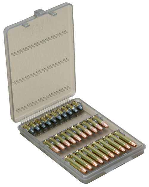 MTM Case-Gard W302241 Ammo-Wallet 22 LR and 17 HM2 Clear Smoke Polypropylene 30 Round