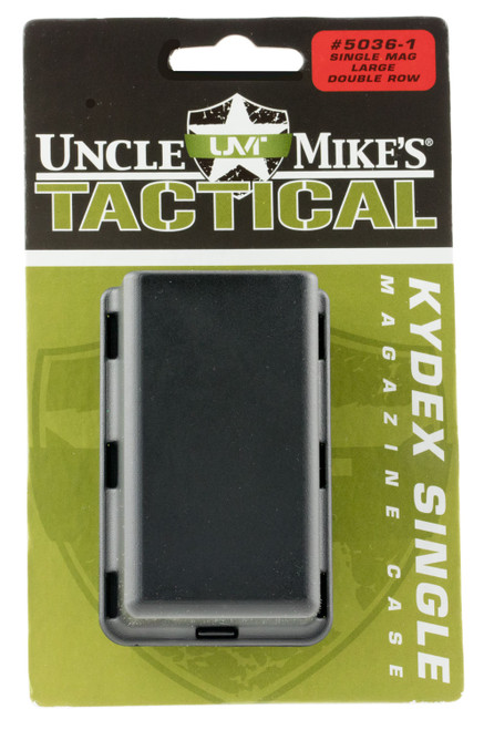 Uncle Mike's 50361 Kydex Single Mag Case Black for .45 ACP/10mm Auto 1.75" Belt