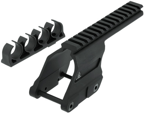 UTG MT-RM870 Optic Mount for 12 Gauge Remington 870 Picatinny Rail with Shell Carrier