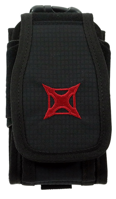 Vertx VTX5140BK Phone & Multi-Tool Pouch Black Cordura 7"H x 4"W x 2"D Velcro Close