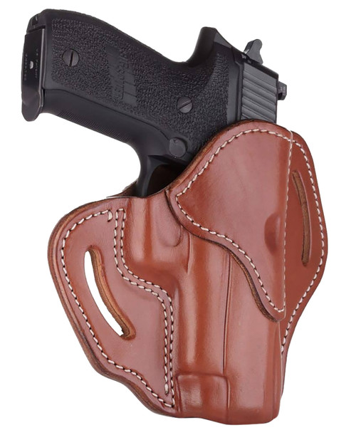 1791 Gunleather BH23CBRR BH2.3 OWB Size 2.3 Classic Brown Leather Belt Slide Compatible w/Glock 17/Sig P226/HK VP9 Right Hand