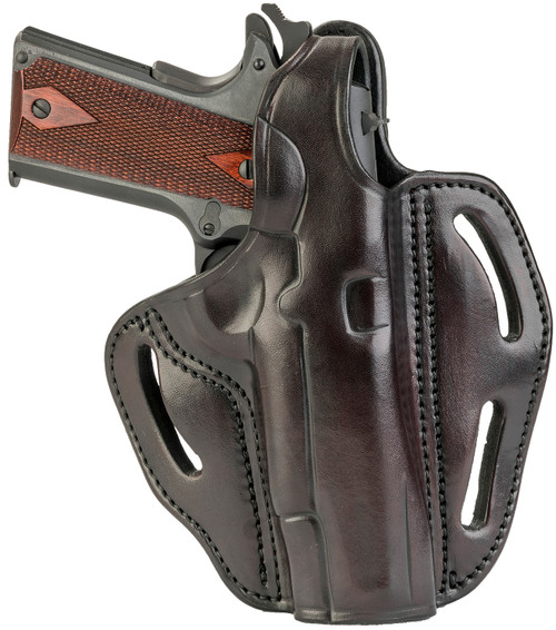 1791 Gunleather BHX OWB Size 01 Signature Brown Leather Retention Belt Holster for 4-5" 1911