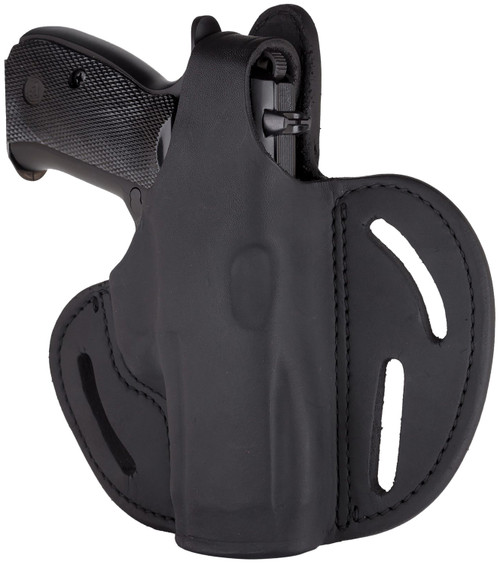 1791 Gunleather BHX OWB Holster Size 05S Stealth Black Leather Fits Sig P320 Carry and Springfield XD-M Compact Right Hand