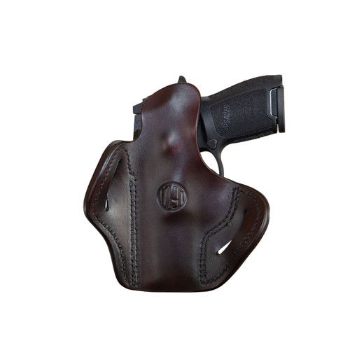 1791 Gunleather BH2.4S Optic Ready OWB Signature Brown Leather Belt Holster – Right Hand, Fits FN 509 / HK VP9SK