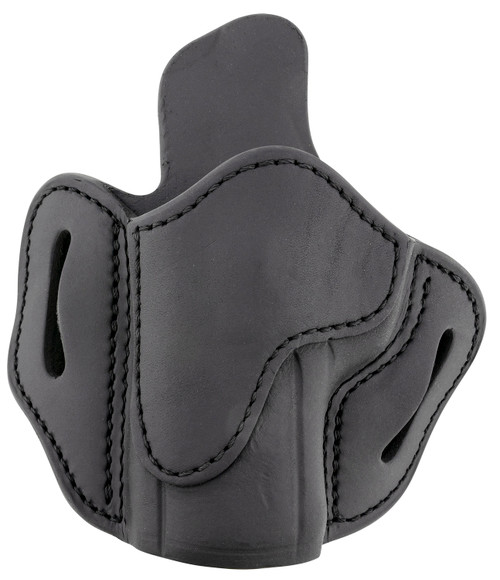 1791 Gunleather BH2.4S Optic Ready OWB Stealth Black Leather Belt Slide Holster - Size 2.4S, Left Hand, Fits FN 509/HK VP9SK