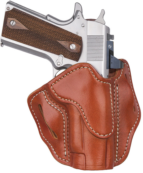 1791 Gunleather BH1S Optic Ready OWB Classic Brown Leather Belt Slide Holster - Right Hand, Fits 3.5-4.25" 1911
