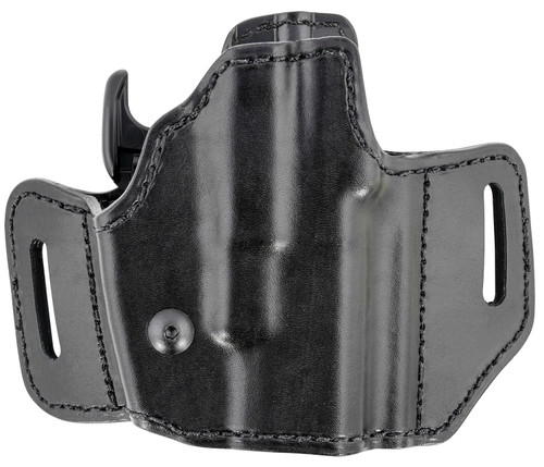 Bianchi 51831 126GLS Allusion Assent Pro-Fit OWB Holster Size 11 Black Leather, Fits Glock 26/S&W M&P Shield/FN FNS Compact, Right Hand