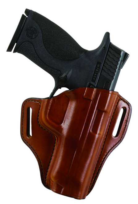 Bianchi 23944 57 Remedy OWB Holster Size 10A Tan Leather Belt Slide Fits Colt 1911 Officer Right Hand