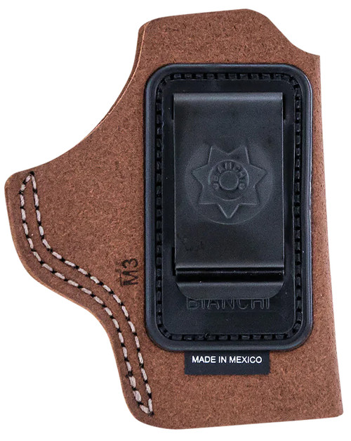 Bianchi 6C IWB Holster Tan Leather Belt Clip Left Hand Fits 2" Barrel Ruger/Colt/Charter Arms