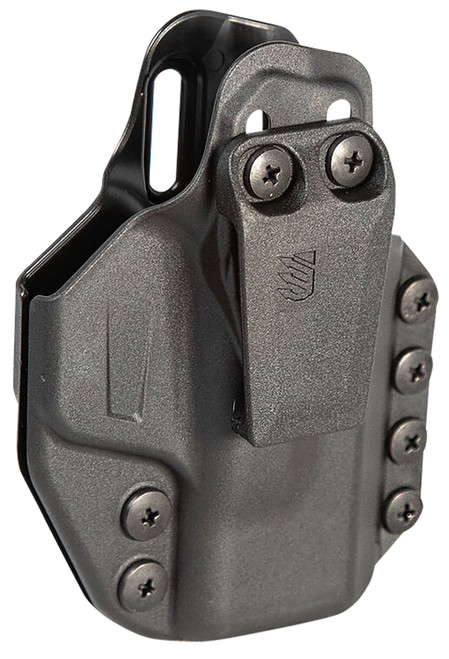 Blackhawk Stache IWB Size 76 Holster Black Polymer Belt Clip Compatible w/Glock 48 and S&W Shield EZ9 Ambidextrous