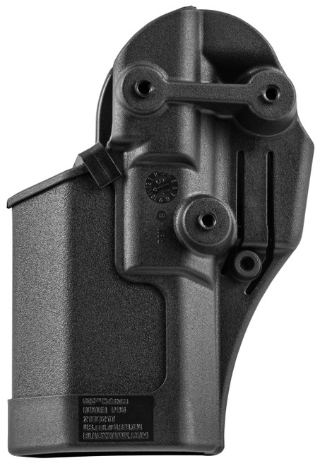 Blackhawk Serpa CQC OWB Size 12 Matte Black Polymer Holster Belt Loop/Paddle Fits Ruger P95 Right Hand