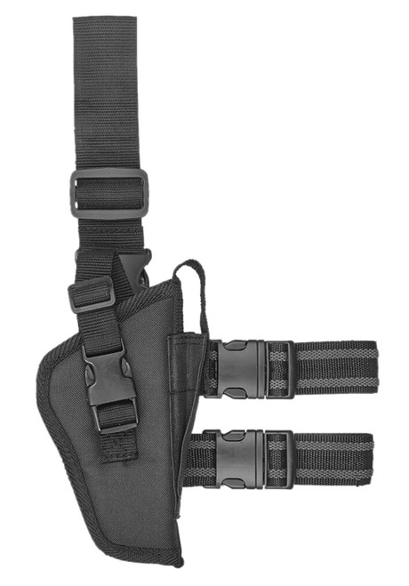 Bulldog WTAC7R Tactical Leg Holster Black Fits 2-4" Barrel Handguns Right Hand