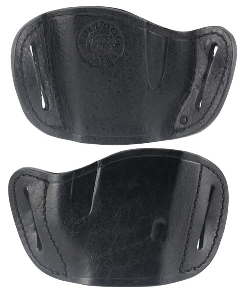 Bulldog MLBL Molded OWB Black Leather Belt Slide Holster Fits Glock, Ruger P85, S&W M&P 40 Large Autos Right Hand