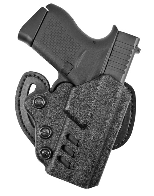 DeSantis Facilitator OWB Black Kydex Belt Slide Holster Compatible with Glock 19/23 Right Hand