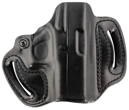 DeSantis Gunhide 086BA8BZ0 Mini Slide OWB Black Leather Belt Slide Holster Fits Glock 43/43X/48 Right Hand