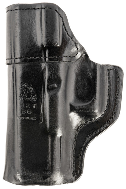 DeSantis Gunhide Inside Heat IWB Black Leather Belt Clip Holster for Glock 19/19X/23/32/45 Right Hand