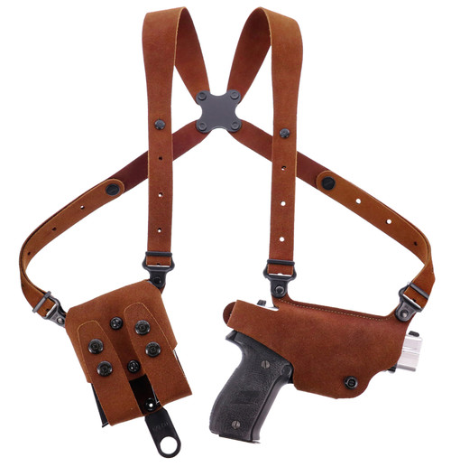 Galco CL2838R Classic Lite 2.0 Shoulder Holster System Natural Leather Fits Sig P365 / P365XL / P365 SAS Right Hand