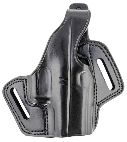 Galco FL800RB Fletch OWB Black Leather Belt Slide Holster for Glock 43/43X and Springfield Hellcat Right Hand