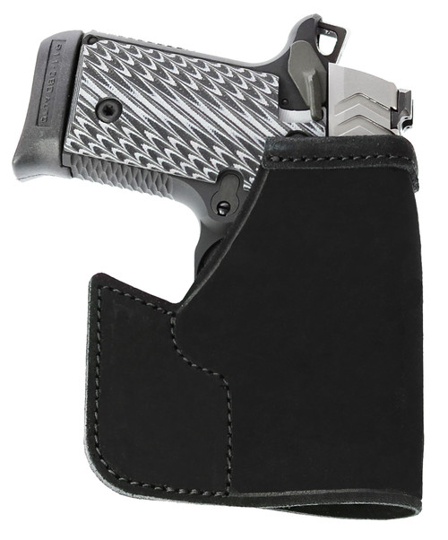 Galco PRO608B Pocket Protector Black Leather Pocket Holster Fits Sig P238 Ambidextrous