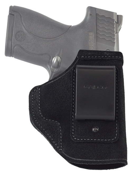 Galco STO658B Stow-N-Go IWB Black Leather Belt Clip Fits S&W M&P Shield w/CT Laser RH