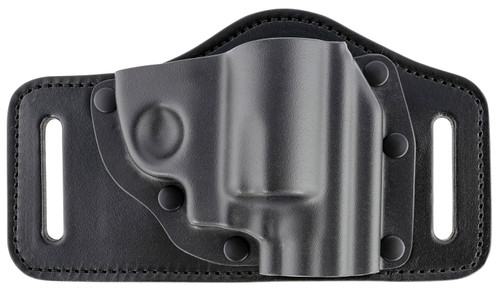 Galco TS224B TacSlide OWB Black Kydex/Leather Compatible w/ Glock 17 Gen1-5/19 Gen1-5/22 Gen2-5 Belt Slide Mount Right Hand