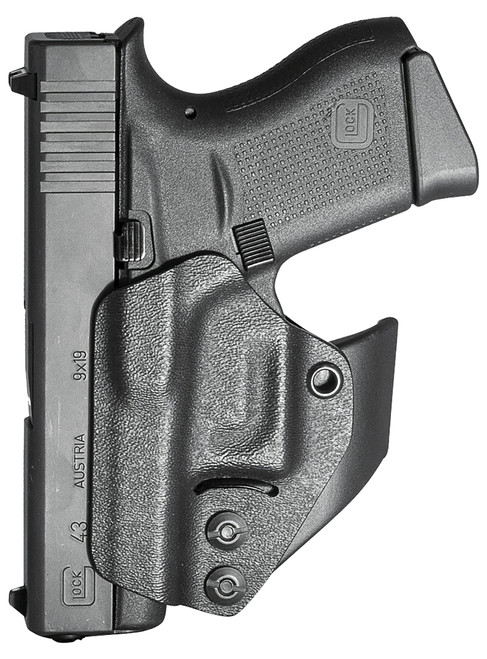 Mission First Tactical H2GL43AIWBM Minimalist IWB Black Polymer Holster Fits Glock 42/43/43X/48 Ambidextrous