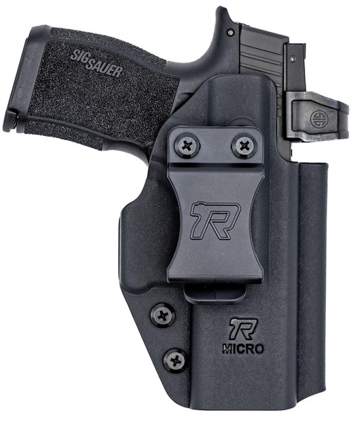 Rounded Gear Universal Kydex IWB Holster for Compact Sized Handguns Black Right Hand