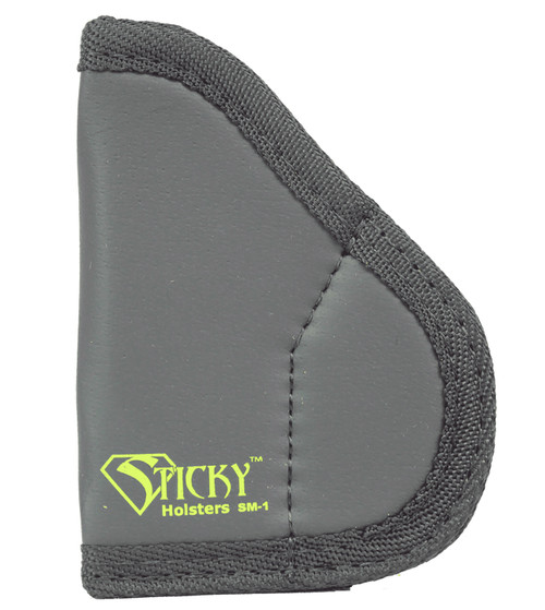Sticky Holsters SM1NAA SM-1 IWB Size 1 Black/Green Latex Free Rubber Holster Fits NAA Black Widow 1.25-2.75" Barrel Ambidextrous