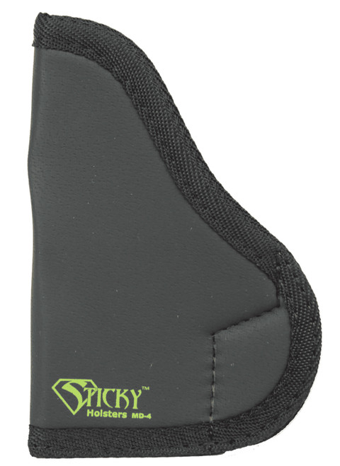 Sticky Holsters MD4 MD-4 Black/Green Latex Free Rubber Fits Med Semi-Auto Ambidextrous