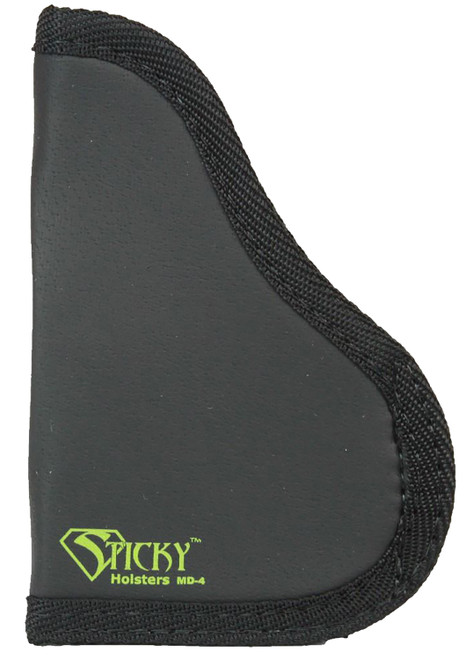 Sticky Holsters MD-4 MOD IWB Black/Green Latex Free Rubber Holster Fits Med Semi-Auto with Laser Ambidextrous