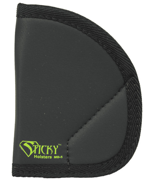 Sticky Holsters MD5 MD-5 Black/Green Latex Free Rubber Fits Ruger LCR/S&W J-Frame Ambidextrous