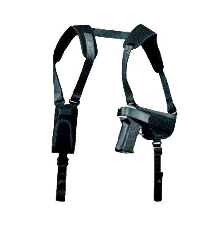 Uncle Mike's Pro-Pak Horizontal Shoulder Holster Size 16 Black Nylon Fits Med/Large Semi-Auto 3.25-3.75" Barrel Right Hand