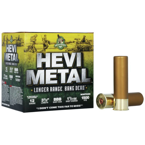 HEVI-Shot HS38508 HEVI-Metal Longer Range 12 Gauge 3.5" 1-1/2oz BBB 1500 fps